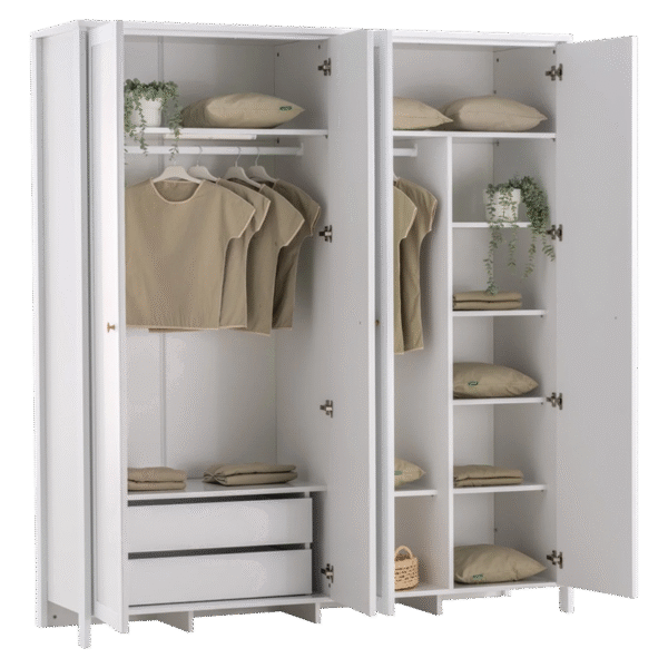 Четирикрилен детски гардероб от серията OSLO