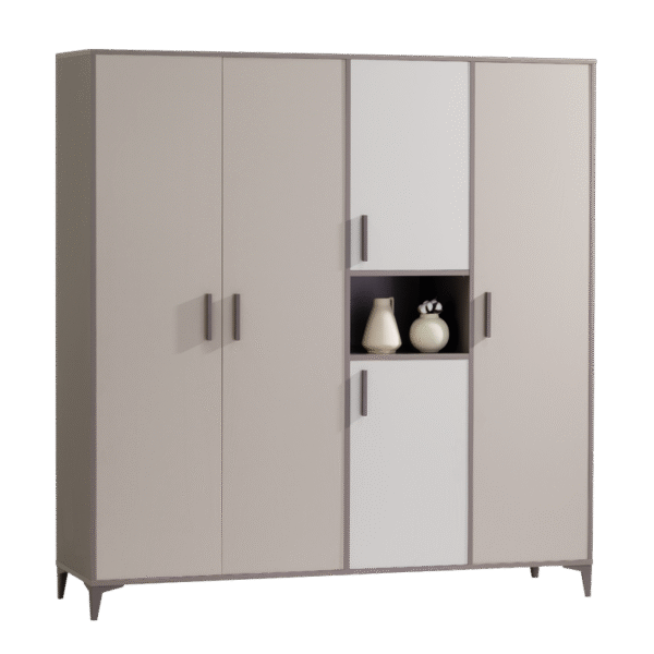 Четирикрилен детски гардероб от серията RIGA