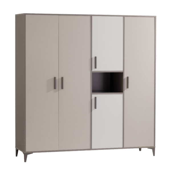 Четирикрилен детски гардероб от серията RIGA