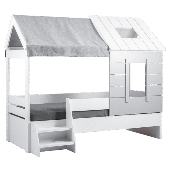 Детско легло къща от серията WHITE HOUSE - 90 x 200 см