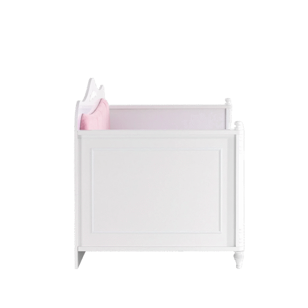 Детско легло Монтесори от серията NIL 90 х 200 см бял цвят