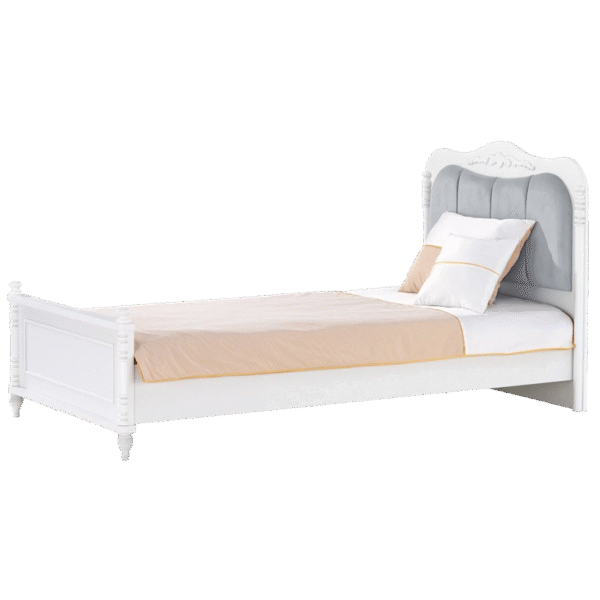 Детско легло от серията NIL 100 x 200 см бял и сив цвят