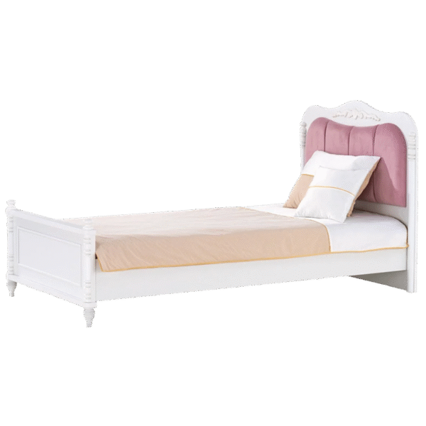 Детско легло от серията NIL 100 x 200 см бял и розов цвят