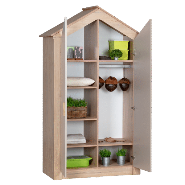 Двукрилен детски гардероб от серията MY HOUSE