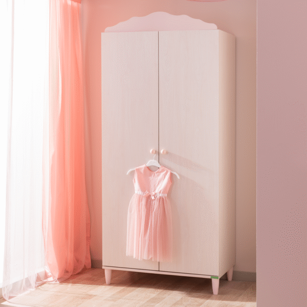 Двукрилен детски гардероб от серията POLLINA