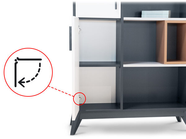 Детска етажерка за книги от серията BREDA