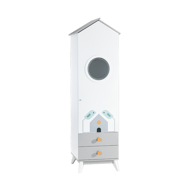 Еднокрилен гардероб къщичка BIRD HOUSE