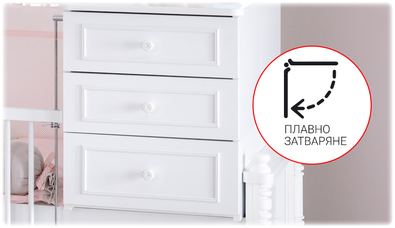 podrobno-opisanie-4 Бебешка кошара и детско легло 2в1 NIL- 80 х 180 см бял цвят