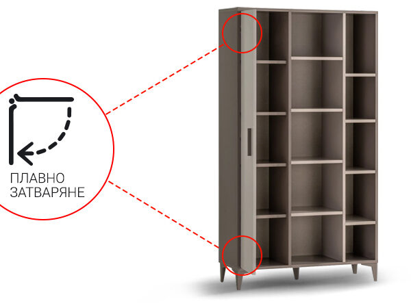 Детска етажерка за книги от серията RIGA