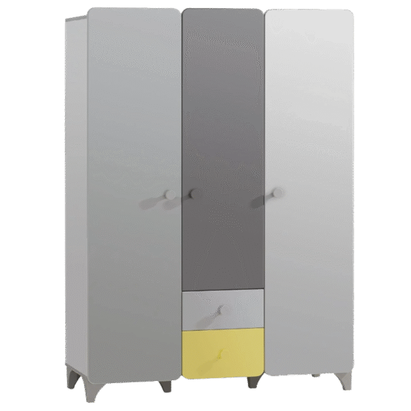 Трикрилен детски гардероб от серията MINIA 143х53х200 см