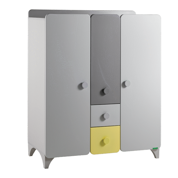 Детски трикрилен гардероб от серията MINIA