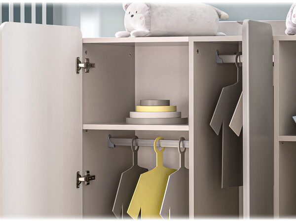 Детски трикрилен гардероб от серията MINIA