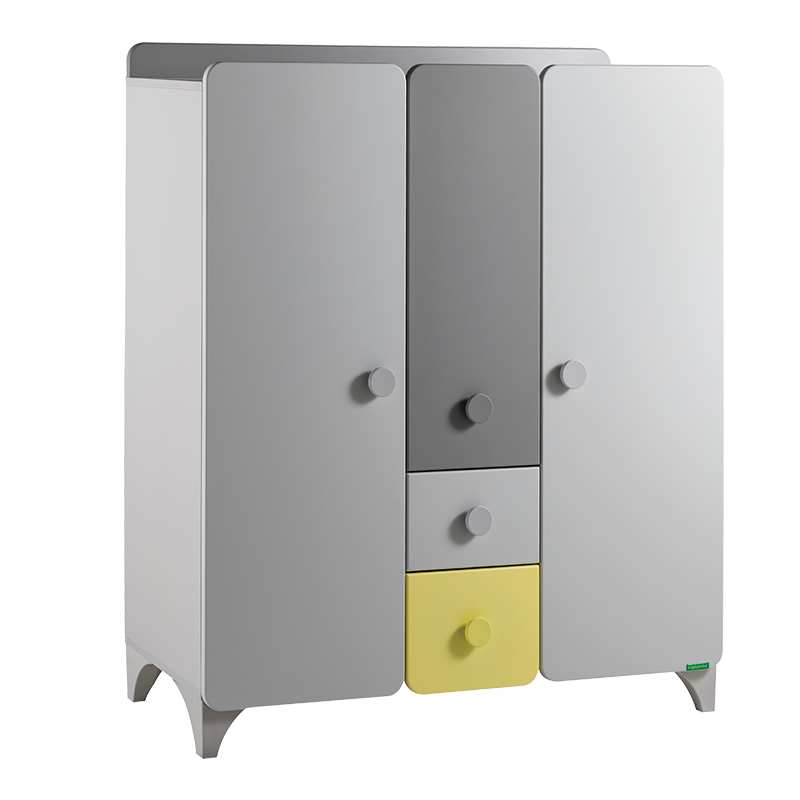 trikrilen-detski-garderob-minia Детски трикрилен гардероб от серията MINIA