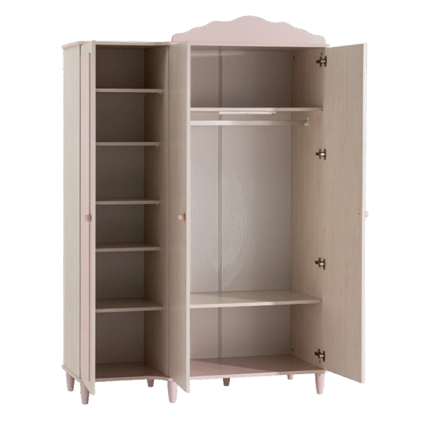 Трикрилен детски гардероб от серията POLLINA