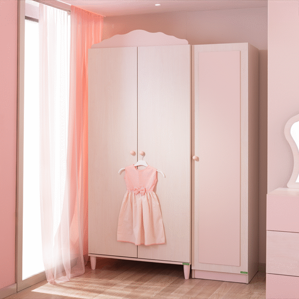 Трикрилен детски гардероб от серията POLLINA