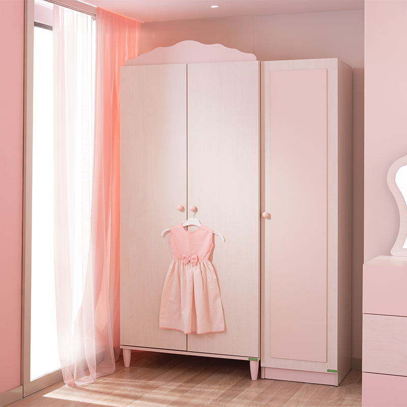 trikrilen-detski-garderob-pollina (2) Трикрилен детски гардероб от серията POLLINA