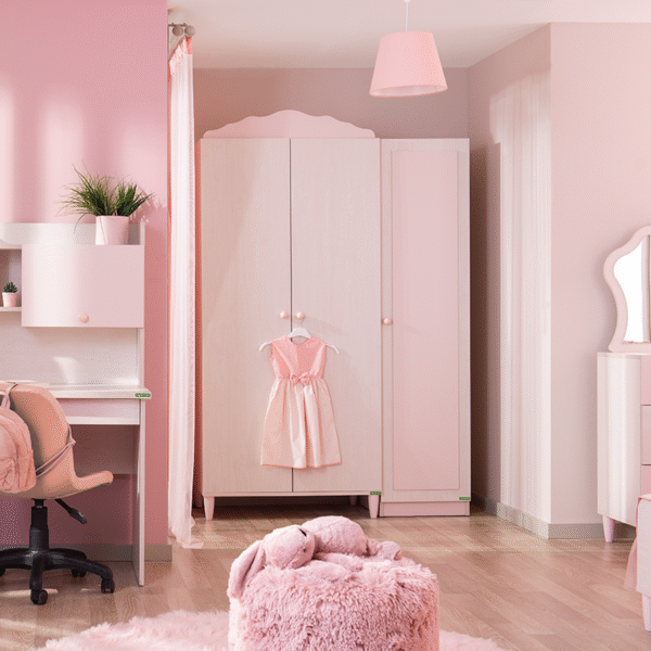 Трикрилен детски гардероб от серията POLLINA