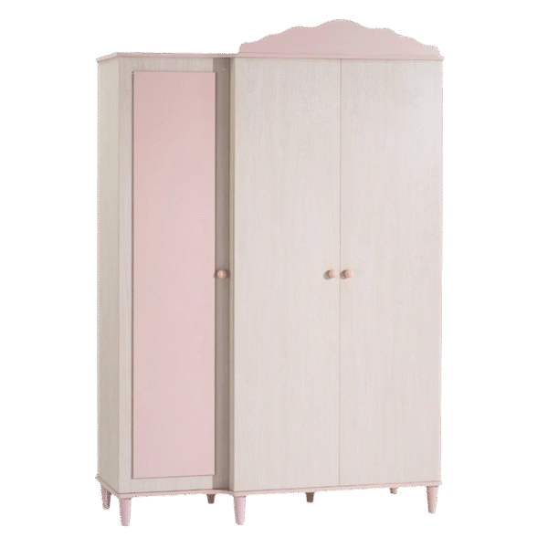 Трикрилен детски гардероб от серията POLLINA