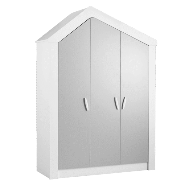 Трикрилен детски гардероб от серията WHITE HOUSE