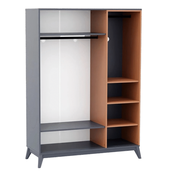 Детски трикрилен гардероб от серията BREDA