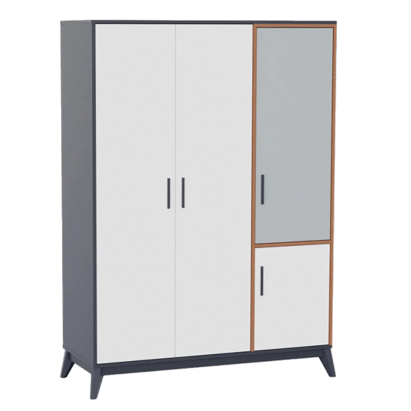 Детски трикрилен гардероб от серията BREDA