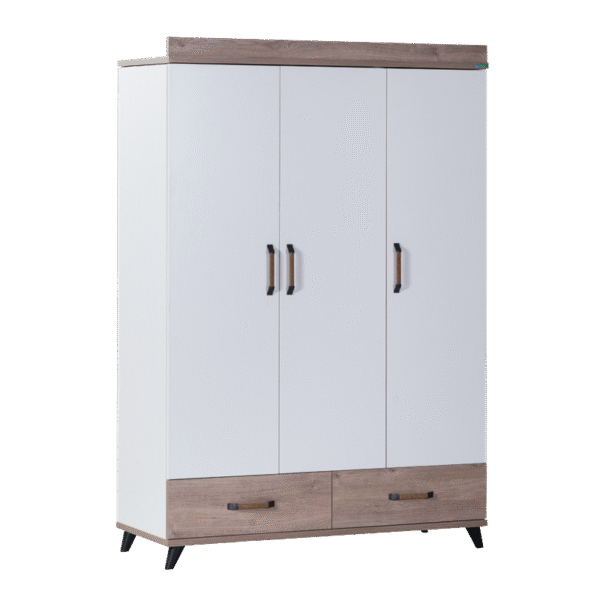 Детски трикрилен гардероб от серията NATURA